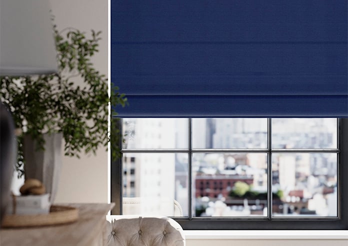 Montierre, Royal Blue - Twist&Fit Roman Blind - Image 5